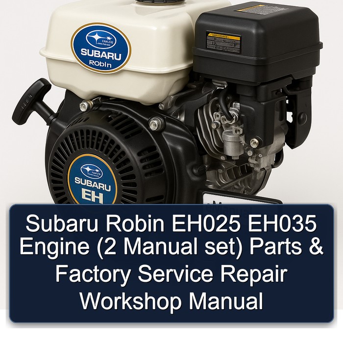 Subaru Robin EH025 EH035 Engine (2 Manual set) Parts & Factory Service Repair Workshop Manual 