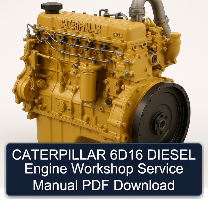 Manual de Servicio de Taller para Motor Diesel Caterpillar 6D16 (PDF)