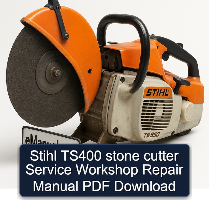 Stihl TS400 stone cutter Service Workshop Repair Manual PDF Download