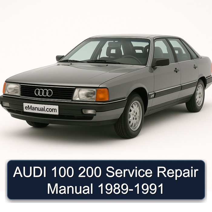 AUDI 100 200 Service Repair Manual 1989-1991
