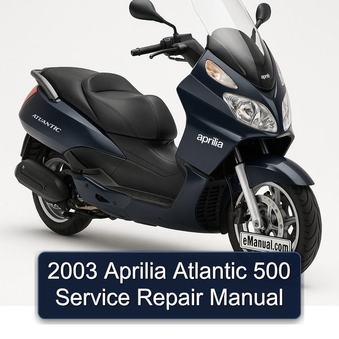 2003 Aprilia Atlantic 500 Manual de servicio y reparación