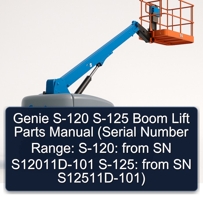 Genie S-120 S-125 Boom Lift Parts Manual (Serial Number Range: S-120: from SN S12011D-101 S-125: from SN S12511D-101) 