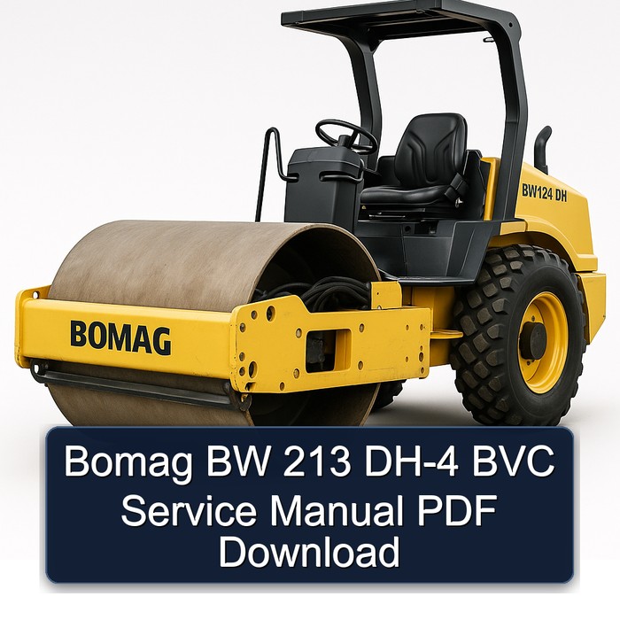 Bomag BW 213 DH-4 BVC Service Manual PDF Download