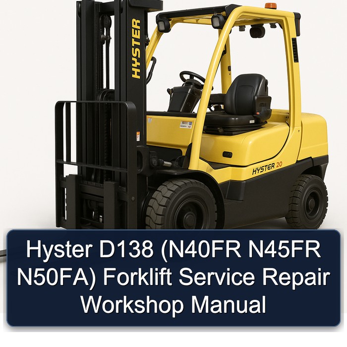Hyster D138 (N40FR N45FR N50FA) Gabelstapler Werkstatt Handbuch