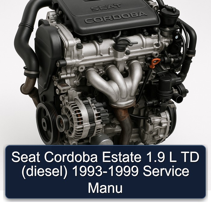 Manual de Servicio Seat Córdoba Familiar 1.9 TD (diesel) 1993-1999