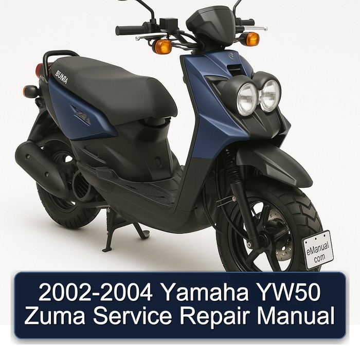 2002-2004 Yamaha YW50 Zuma Manual de servicio y reparación