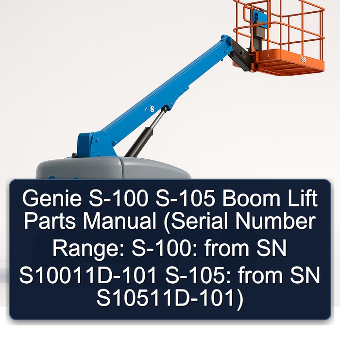 Genie S-100 S-105 Boom Lift Parts Manual (Serial Number Range: S-100: from SN S10011D-101 S-105: from SN S10511D-101)