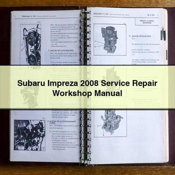 Subaru Impreza 2008 Service Repair Workshop Manual 