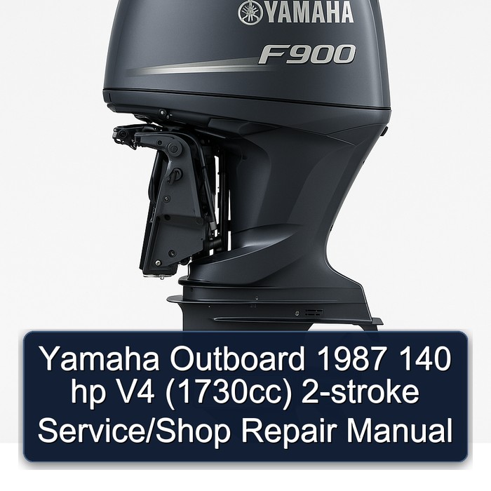 Yamaha Outboard 1987 140 hp V4 (1730cc) 2-stroke Service/Shop Repair Manual