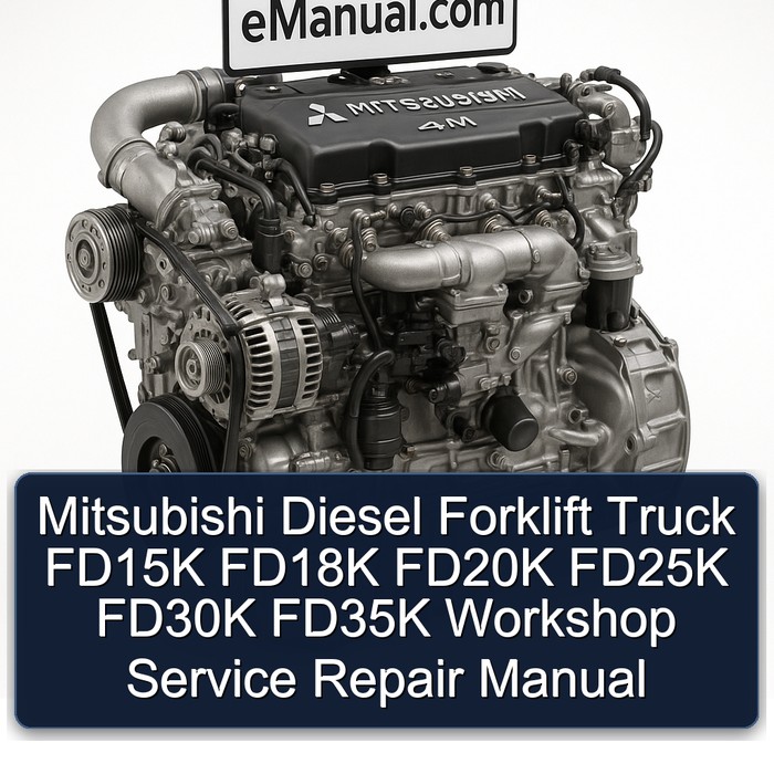 Manual de Servicio y Reparación para Montacargas Diesel Mitsubishi FD15K, FD18K, FD20K, FD25K, FD30K, FD35K