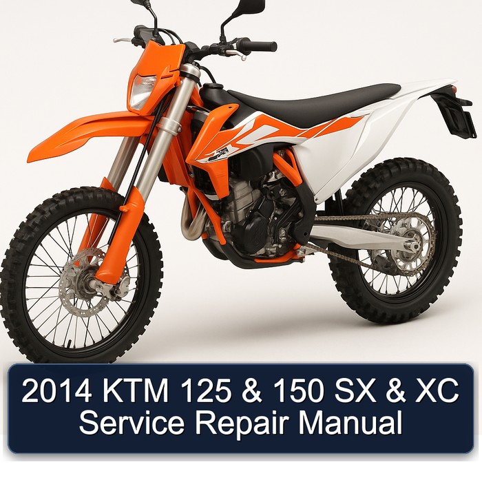 2014 KTM 125 & 150 SX & XC Manual de servicio y reparación