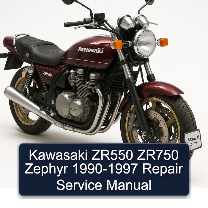 Kawasaki ZR550 ZR750 Zephyr 1990-1997 Repair Service Manual