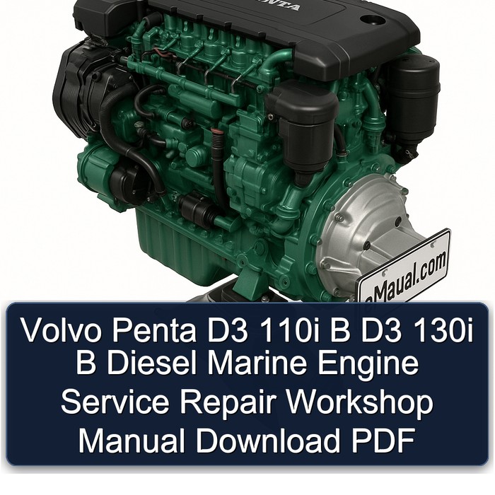 Volvo Penta D3 110i B D3 130i B Diesel Marine Engine Service Repair Workshop Manual Download PDF