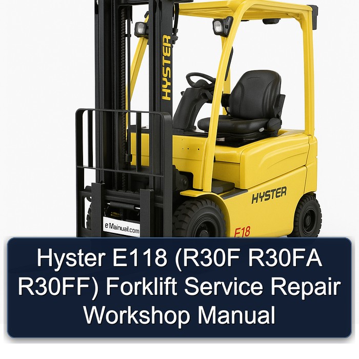 Manual de Servicio y Reparación de la Carretilla Elevadora Hyster E118 (R30F, R30FA, R30FF)