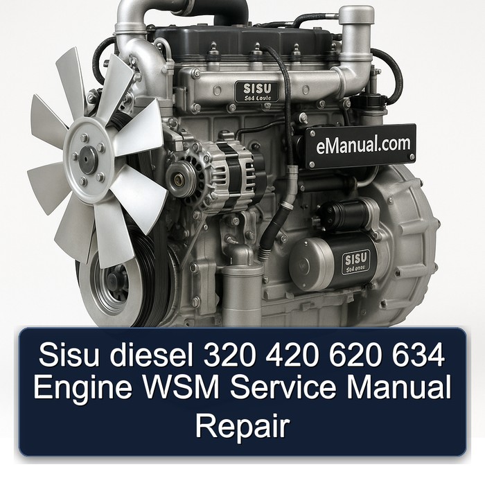 Sisu diesel 320 420 620 634 Engine WSM Service Manual Repair 