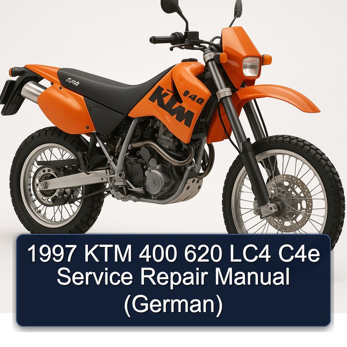 1997 KTM 400 620 LC4 C4e Manual de servicio y reparación (German)