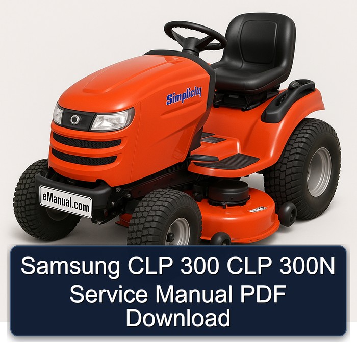Samsung CLP 300 CLP 300N Service Manual PDF Download