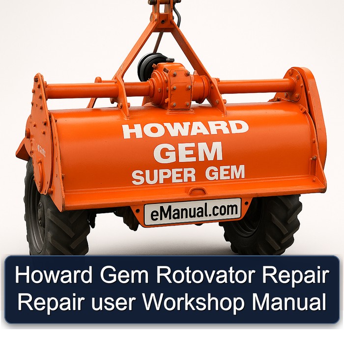 Howard Gem Rotovator Repair Repair user Workshop Manual 