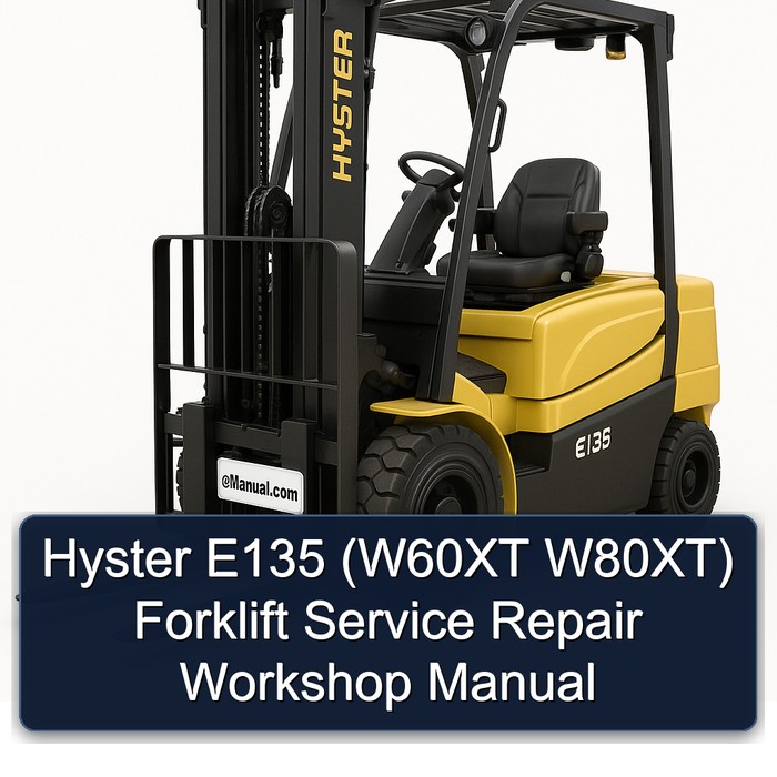 Manual de Servicio y Reparación de la Carretilla Elevadora Hyster E135 (W60XT W80XT)