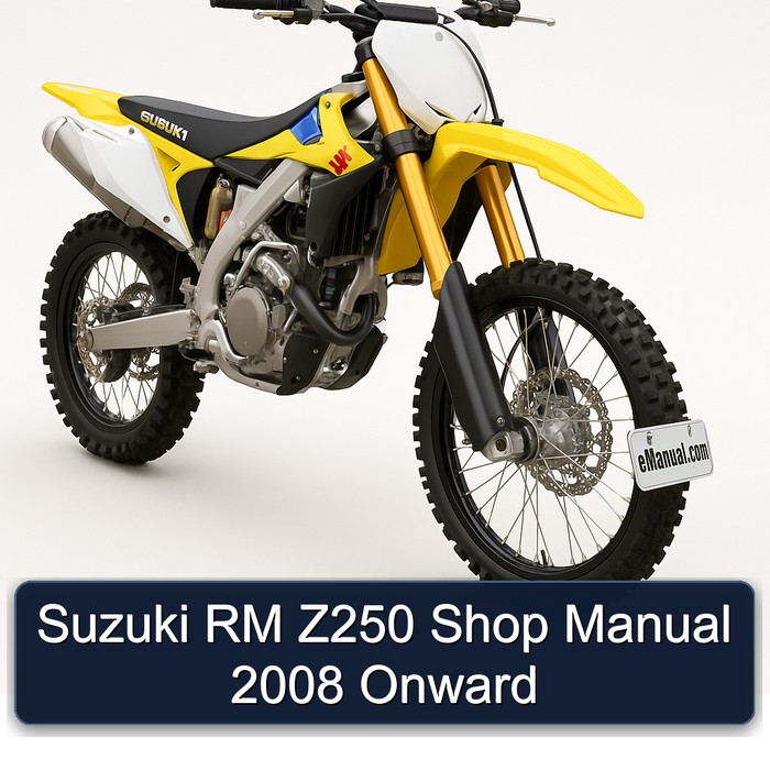 Suzuki RM Z250 Shop Manual 2008 Onward