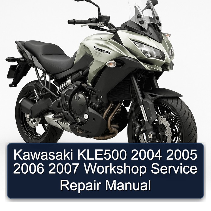 Kawasaki KLE500 2004 2005 2006 2007 Workshop Manual de servicio y reparación