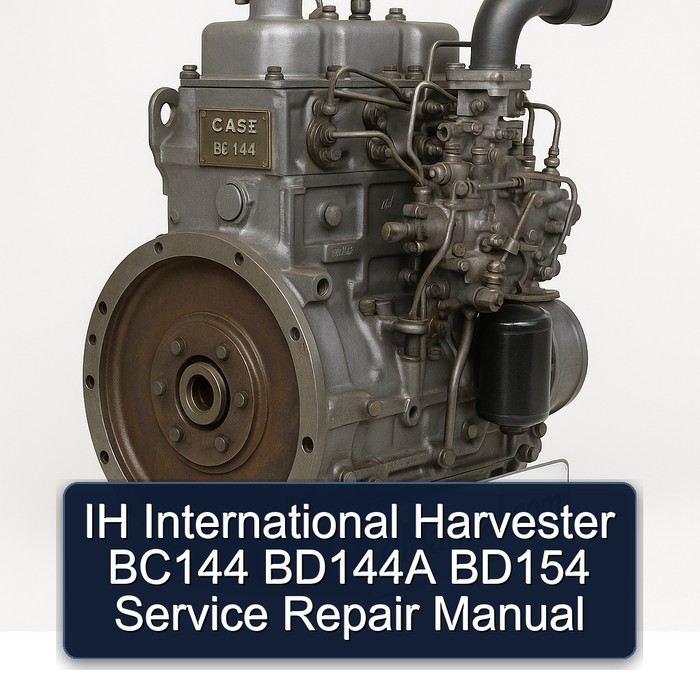 Manual de Servicio y Reparación IH International Harvester BC144 BD144A BD154