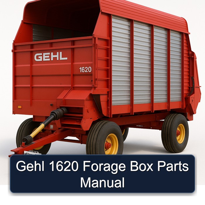 Gehl 1620 Forage Box Parts Catalog PDF Download