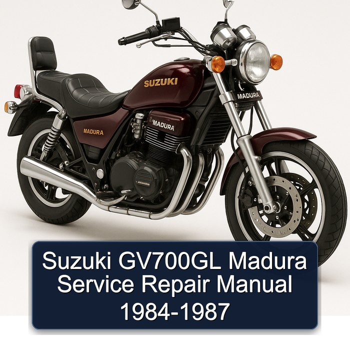 Suzuki GV700GL Madura Manual de servicio y reparación 1984-1987
