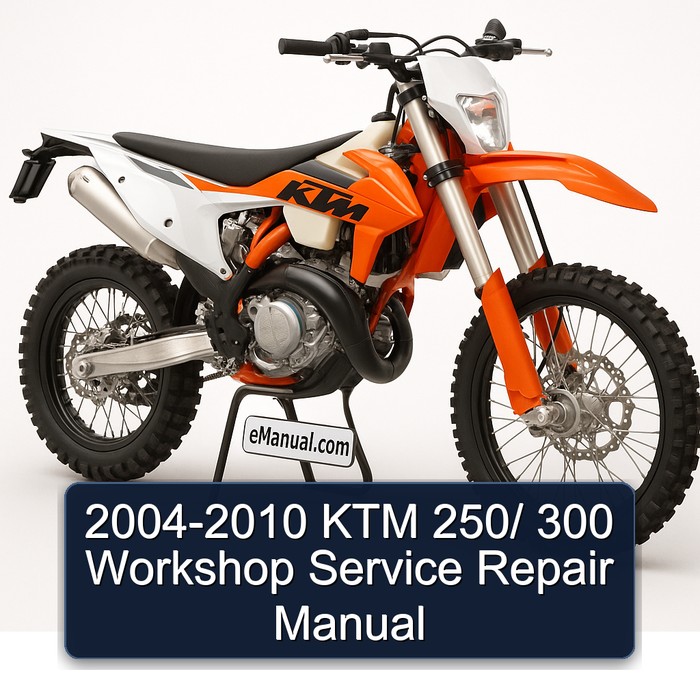 2004-2010 KTM 250/ 300 Workshop Manual de servicio y reparación