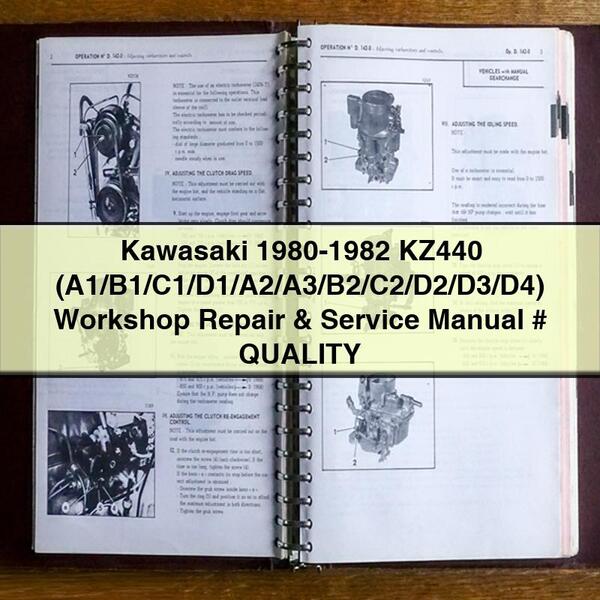 Manual de Reparación y Servicio Kawasaki KZ440 (1980-1982)