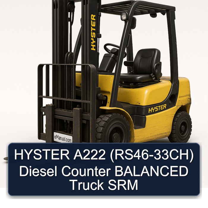 HYSTER A222 (RS46-33CH) Diesel Counter BALANCED Truck SRM