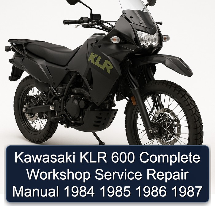 Kawasaki KLR 600 Manual completo de servicio y reparación del taller 1984 1985 1986 1987