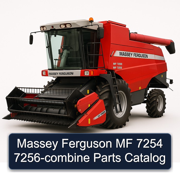 Massey Ferguson MF 7254 7256-combine Parts Catalog