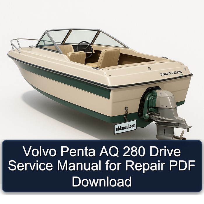 Volvo Penta AQ 280 Drive Service Manual for Repair PDF Download