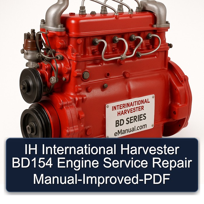 International Harvester BD154 Motor - Reparaturhandbuch (verbessert) - PDF