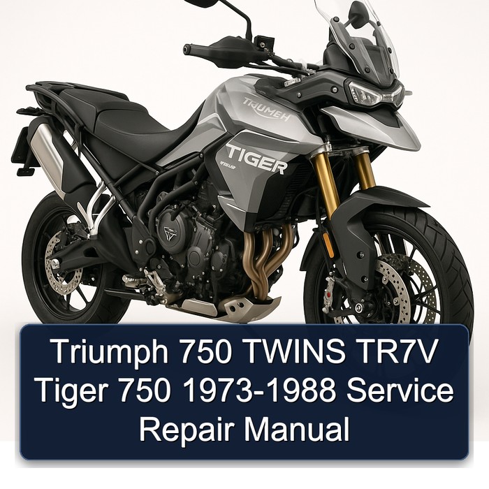 Triumph 750 TWINS TR7V Tiger 750 1973-1988 Manual de servicio y reparación