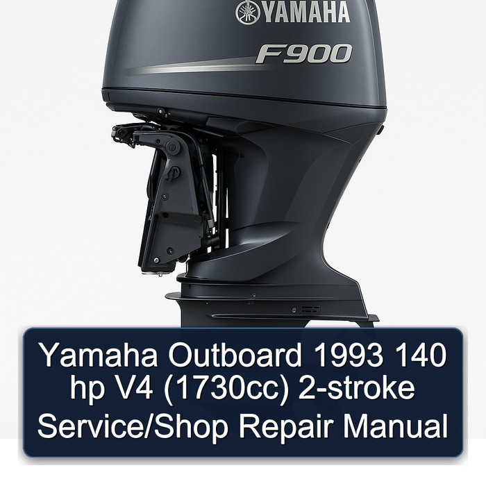 Yamaha Outboard 1993 140 hp V4 (1730cc) 2-stroke Service/Shop Repair Manual