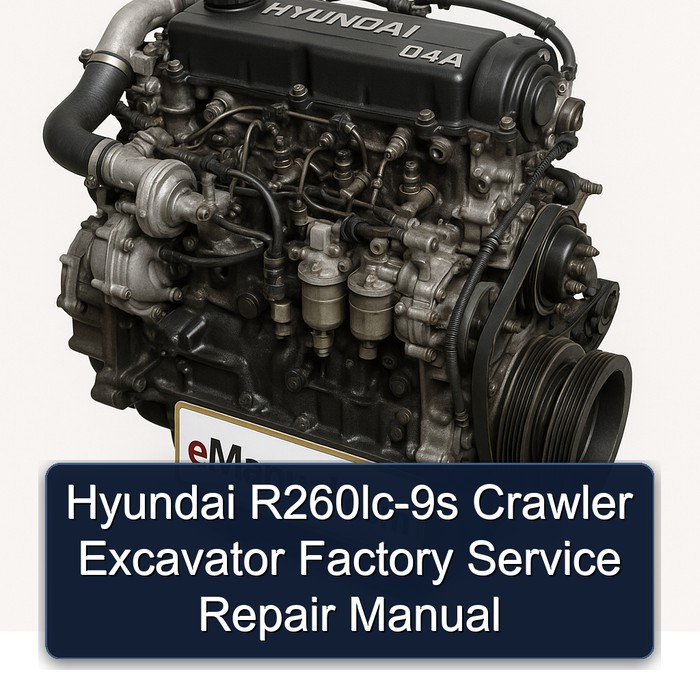 Hyundai R260lc-9s Crawler Excavator Factory Manual de servicio y reparación