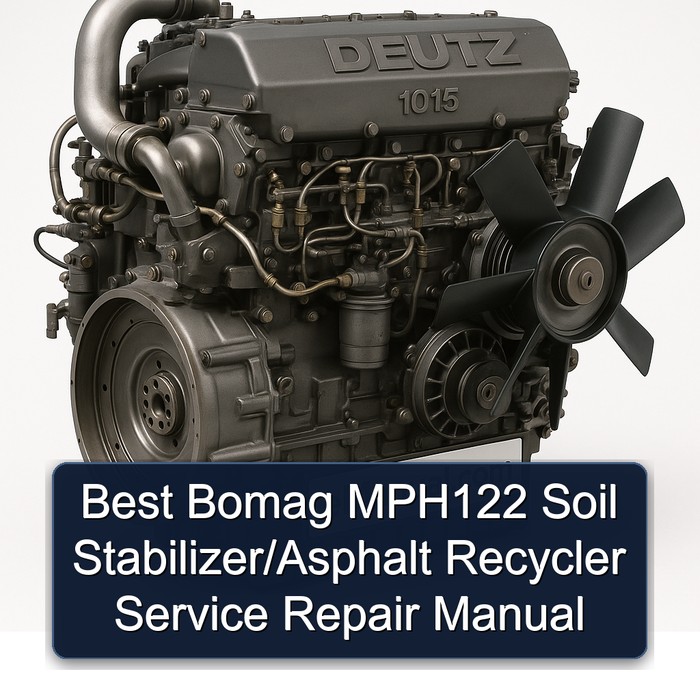 Best Bomag MPH122 Soil Stabilizer/Asphalt Recycler Manual de servicio y reparación