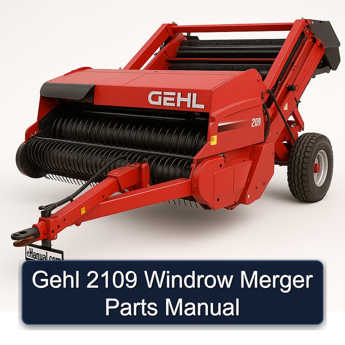 Gehl 2109 Windrow Merger Parts Manual 