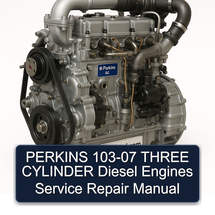 Manual de Servicio y Reparación de Motores Diesel Perkins 103-07 de Tres Cilindros