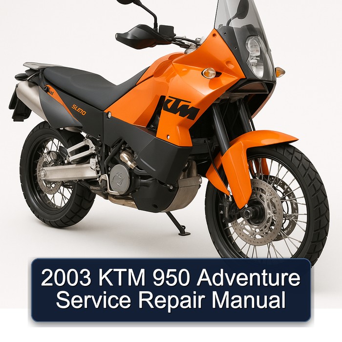 2003 KTM 950 Adventure Manual de servicio y reparación