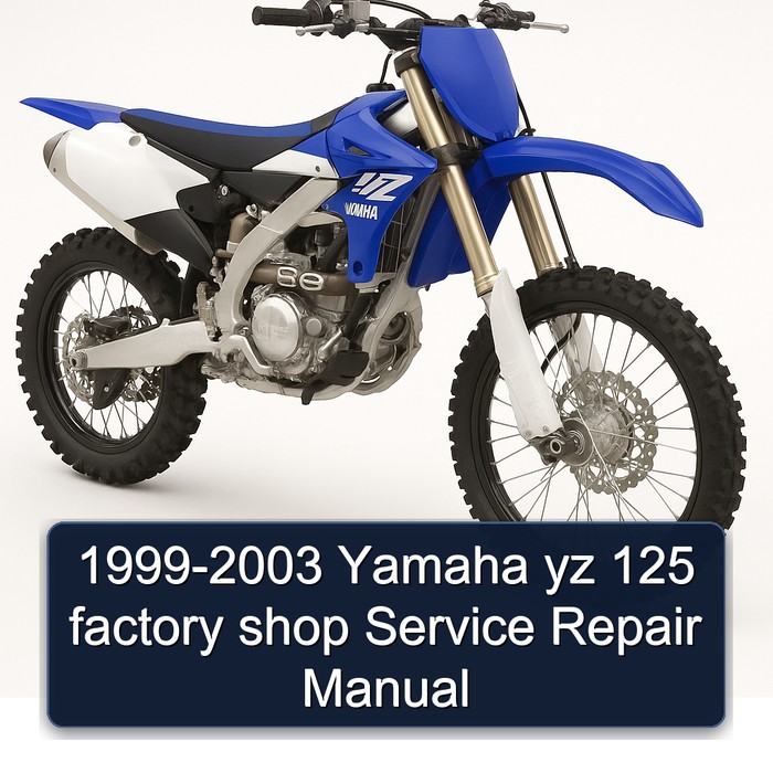 1999-2003 Yamaha yz 125 factory shop Service Repair Manual