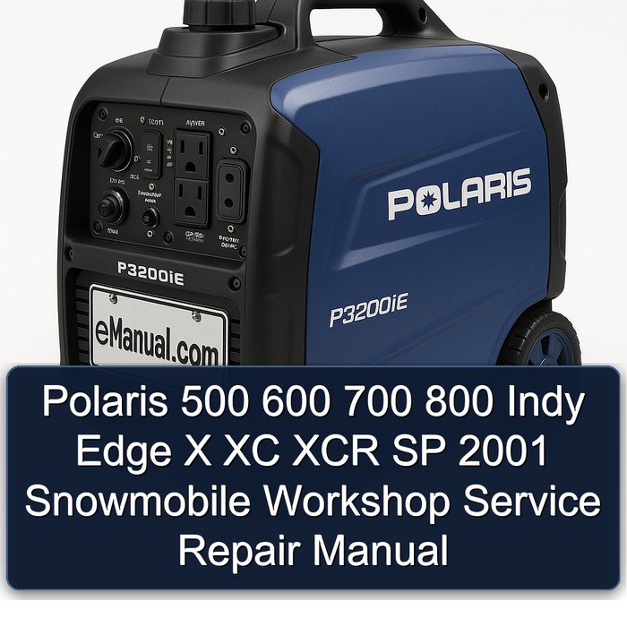 Polaris 500 600 700 800 Indy Edge X XC XCR SP 2001 Snowmobile Workshop Service Repair Manual