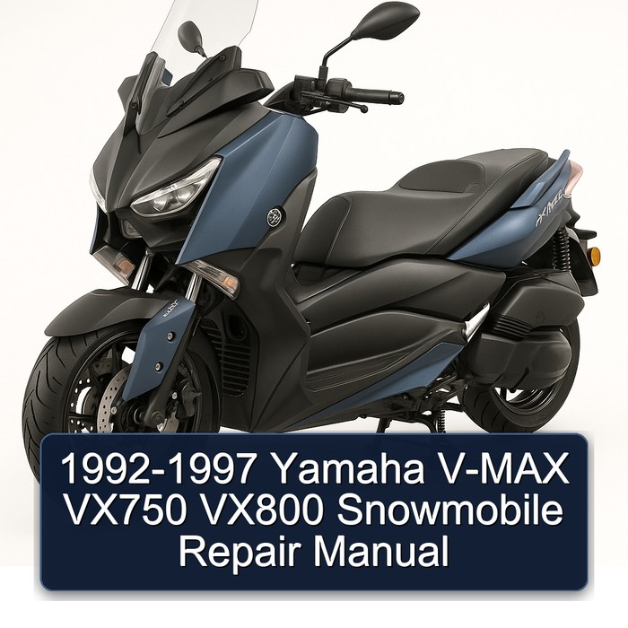 1992-1997 Yamaha V-MAX VX750 VX800 Snowmobile Repair Manual