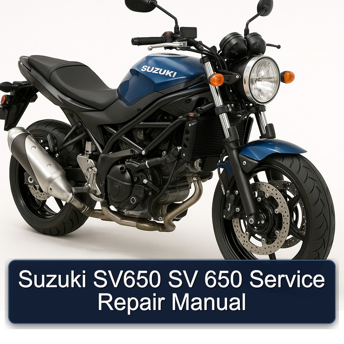 Suzuki SV650 SV 650 Manual de servicio y reparación