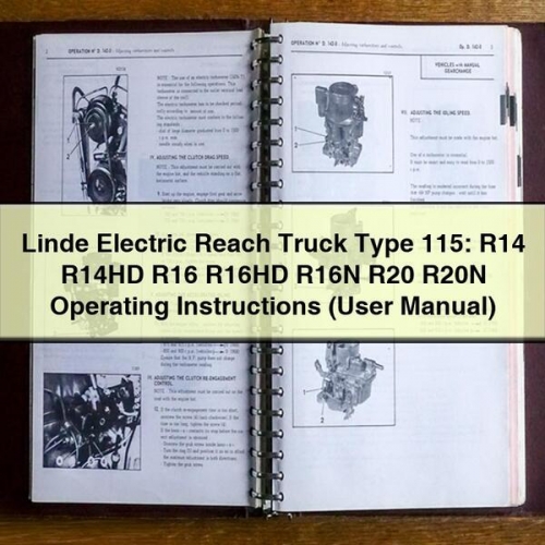 Betriebsanleitung Linde Elektrostapler Typ 115: R14, R14HD, R16, R16HD, R16N, R20, R20N (PDF Download)