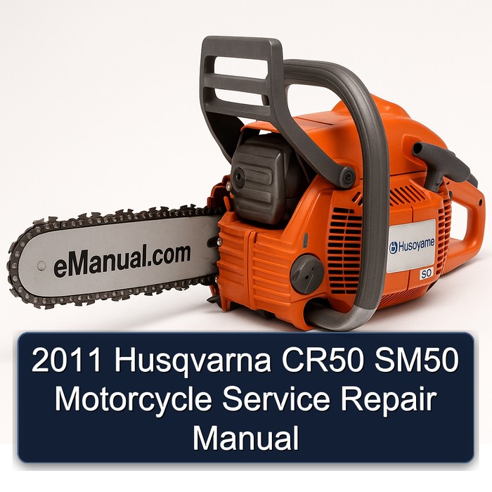 2011 Husqvarna CR50 SM50 Motorcycle Manual de servicio y reparación