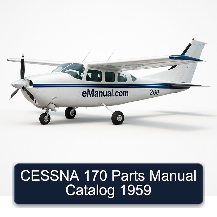 CESSNA 170 Parts Manual Catalog 1959