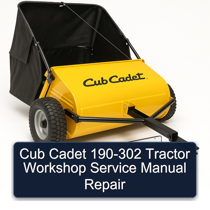 Cub Cadet 190-302 Tractor Workshop Service Repair Manual PDF Download